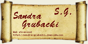 Sandra Grubački vizit kartica